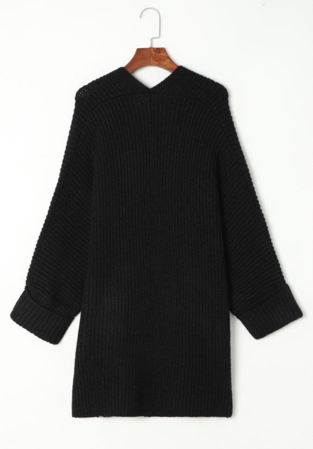Black Oversized Cardigan - Image 4