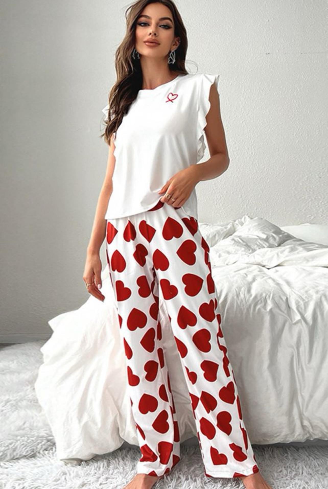 Nuvé Heart Print Lounge Set